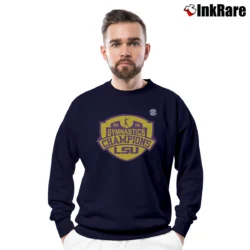 Men’s LSU Tigers 2019 SEC Gymnastics Champs Crewneck Sweatshirt in navy | Cozy Fabric, Clean Style