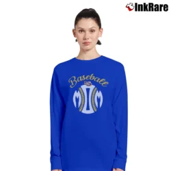 Women’s LSU Tigers Baseball Mom Graphic Long-Sleeve Top in royal blue | Sleek, Versatile, All-Season