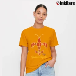 Women’s LSU Tigers Crawfish Fleur De Lis Graphic Signature T-Shirt in orange | Soft, Flattering Fit
