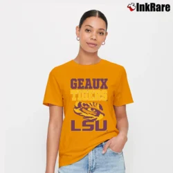 Women’s LSU Tigers Geaux Tigers Signature T-Shirt in orange | Soft, Flattering Fit