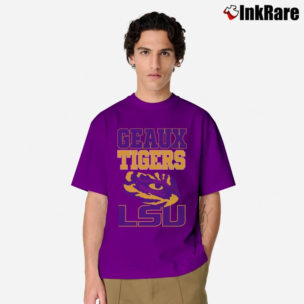 Men’s LSU Tigers Geaux Tigers Classic T-Shirt in purple | Soft, Breathable Everyday Wear