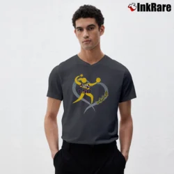 Men’s LSU Tigers Girls Softball V-Neck Tee in charcoal | Sharp, Breathable, Everyday Staple