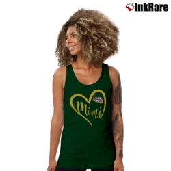 Women’s LSU Tigers Heart Grandma Mimi Tank Top in forest green | Lightweight, Movement-Friendly