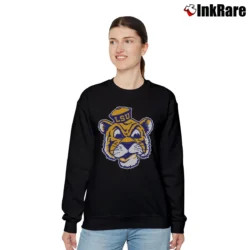 Women’s LSU Tigers Mascot School Logo Retro Relaxed Sweatshirt in black | Soft, Laid-Back Vibe