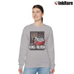 Women’s Lsx King Of The Block Chevy Racing Relaxed Sweatshirt in sport grey | Soft, Laid-Back Vibe