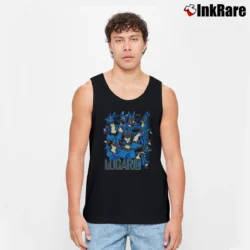 Men’s Lucario Pokemon Retro Custom Graphic Tank Top in black | Breathable, Active-Friendly Design