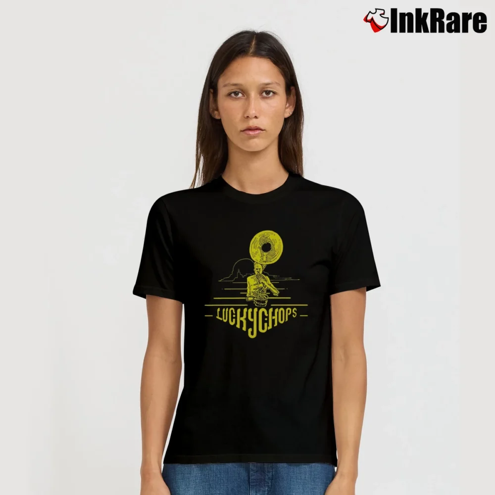 Women’s Lucky Chops Nyc Signature T-Shirt in black | Soft, Flattering Fit