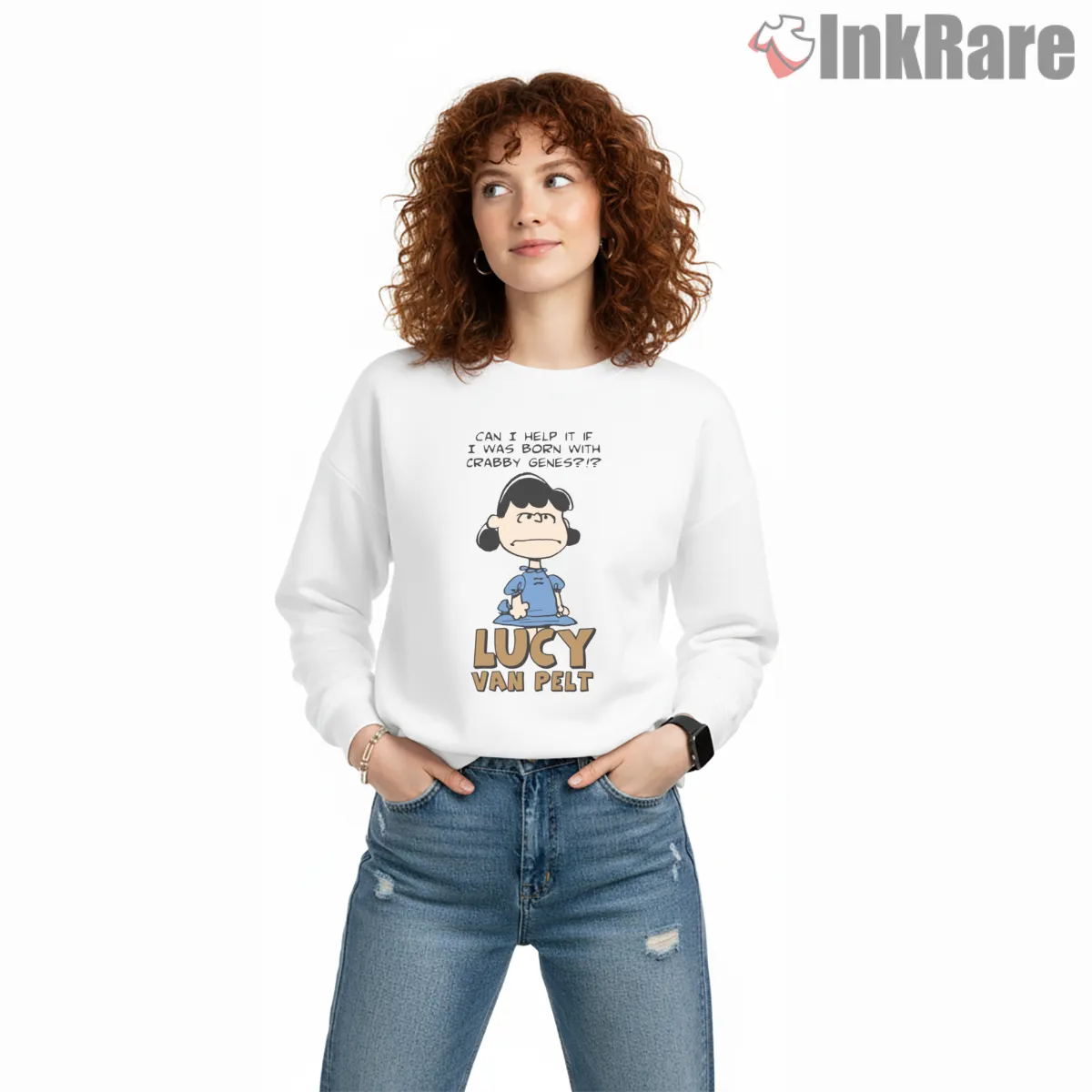 Lucy Van Pelt Crabby Genes Humor Shirt on graphic shirt for women graphic tee