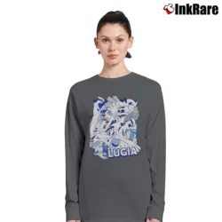 Women’s Lugia Pokemon Retro Limited Edition Long-Sleeve Top in charcoal | Sleek, Versatile, All-Season