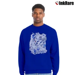 Men’s Lugia Pokemon Retro Limited Edition Crewneck Sweatshirt in royal blue | Cozy Fabric, Clean Style