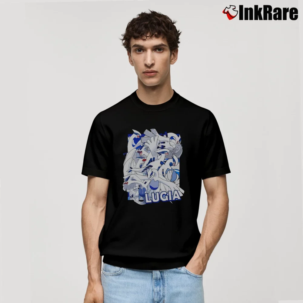 Men’s Lugia Pokemon Retro Limited Edition Classic T-Shirt in black | Soft, Breathable Everyday Wear