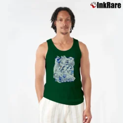 Men’s Lugia Pokemon Retro Limited Edition Tank Top in forest green | Breathable, Active-Friendly Design