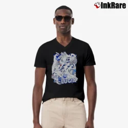 Men’s Lugia Pokemon Retro Limited Edition V-Neck Tee in black | Sharp, Breathable, Everyday Staple