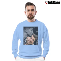 Men’s Luka Doncic Crewneck Sweatshirt in light blue | Cozy Fabric, Clean Style