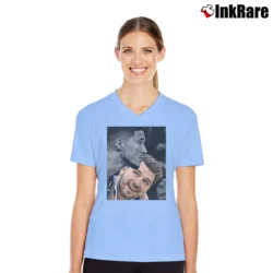Women’s Luka Doncic V-Neck Tee in light blue | Chic Neckline, Soft Texture