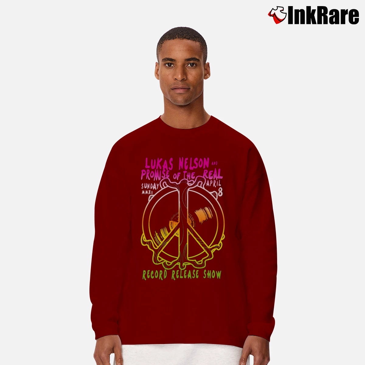 Men’s Lukas Nelson And Promise Of The Real Belly Up Aspen Long-Sleeve Shirt in maroon | Sleek, Lightweight, Year-Round Wear