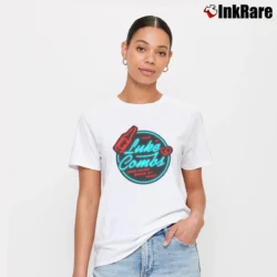 Women’s Luke Combs Beer Never Broke My Heart Tour 2019 Signature T-Shirt in white | Soft, Flattering Fit