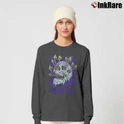 Women’s Lurking Class Sketchy Tank Fungus Long-Sleeve Top in charcoal | Sleek, Versatile, All-Season
