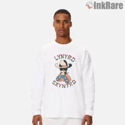 Long sleeve front with vintage skull in hat