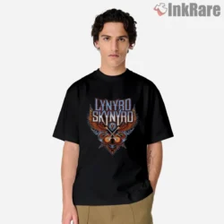 Lynyrd Skynyrd Crossed Guitars Shirt with eagle crest and classic band logo