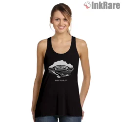 Women tank top black with fall tour emblem