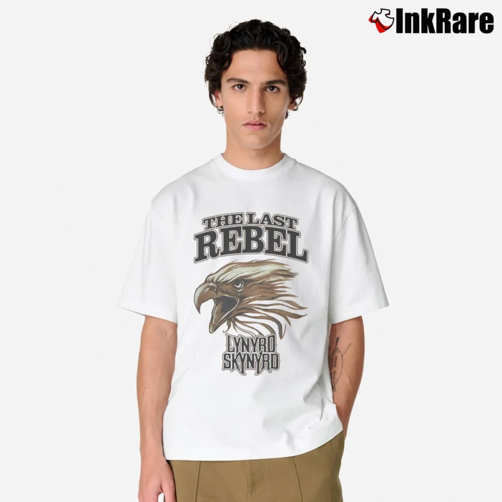 Men’s Lynyrd Skynyrd Last Rebel Classic T-Shirt in white | Soft, Breathable Everyday Wear