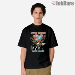 Lynyrd Skynyrd Legend Tour 1987 Shirt with distressed eagle graphic on black