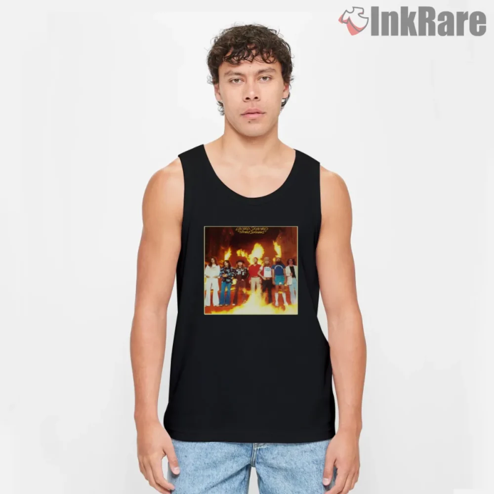 Men tank top with Street Survivors album cover graphic