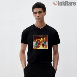Men V neck with classic Street Survivors scene