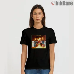 Lynyrd Skynyrd Street Survivors Shirt with 1977 album cover art on black