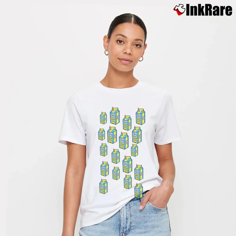 Women’s Lyrical Lemonade Gray Graphic Signature T-Shirt in white | Soft, Flattering Fit