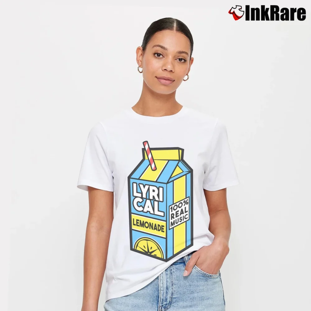 Women’s Lyrical Lemonade Real Music Sport Signature T-Shirt in white | Soft, Flattering Fit
