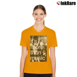 Women’s Machine Gun Kelly Bokeasy Logo V-Neck Tee in orange | Chic Neckline, Soft Texture