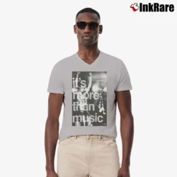 Men’s Machine Gun Kelly Bokeasy Logo V-Neck Tee in sport grey | Sharp, Breathable, Everyday Staple
