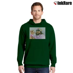 Men’s Macho Man Cream Of The Crop Pullover Hoodie in forest green | Cozy, Durable, Modern Fit