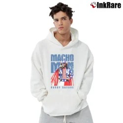 Men’s Macho Man Randy Savage Pullover Hoodie in white | Cozy, Durable, Modern Fit