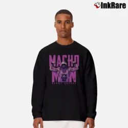 Men’s Macho Man Randy Savage Long-Sleeve Shirt in black | Sleek, Lightweight, Year-Round Wear
