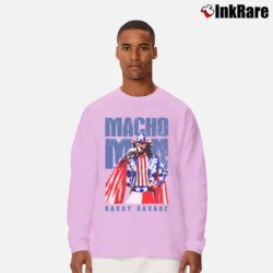 Men’s Macho Man Randy Savage Long-Sleeve Shirt in light pink | Sleek, Lightweight, Year-Round Wear