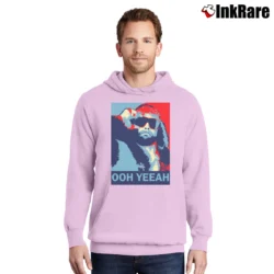 Men’s Macho Man Randy Savage Ooh Yeea Pullover Hoodie in light pink | Cozy, Durable, Modern Fit