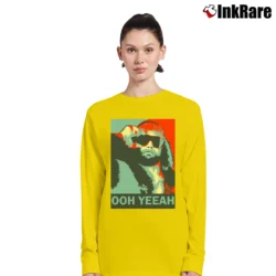 Women’s Macho Man Randy Savage Ooh Yeea Long-Sleeve Top in yellow | Sleek, Versatile, All-Season