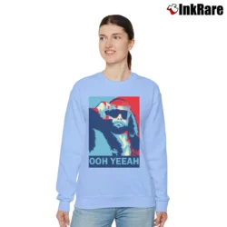 Women’s Macho Man Randy Savage Ooh Yeea Relaxed Sweatshirt in light blue | Soft, Laid-Back Vibe
