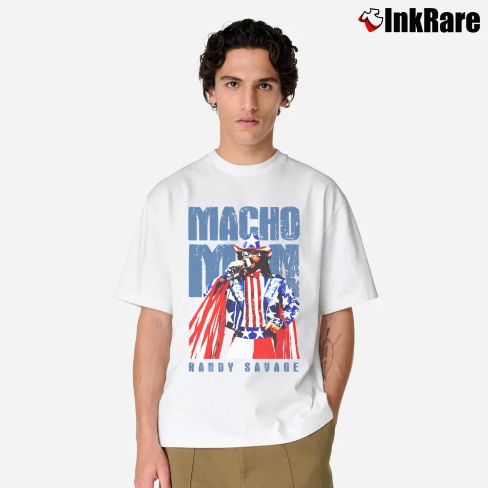 Men’s Macho Man Randy Savage Classic T-Shirt in white | Soft, Breathable Everyday Wear