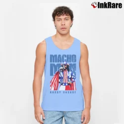 Men’s Macho Man Randy Savage Tank Top in light blue | Breathable, Active-Friendly Design