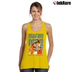 Women’s Macho Man Randy Savage Tank Top in yellow | Lightweight, Movement-Friendly