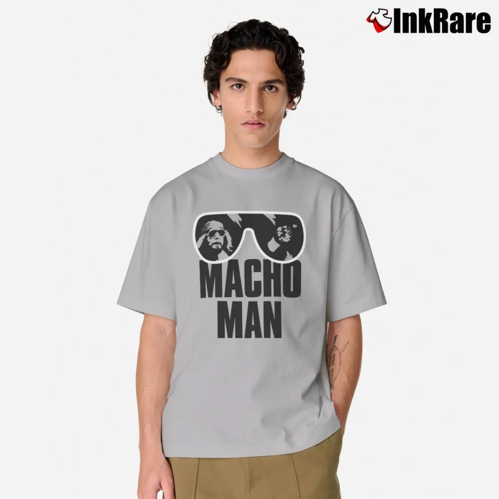Men’s Macho Man Shades Wrestling Classic T-Shirt in sport grey | Soft, Breathable Everyday Wear