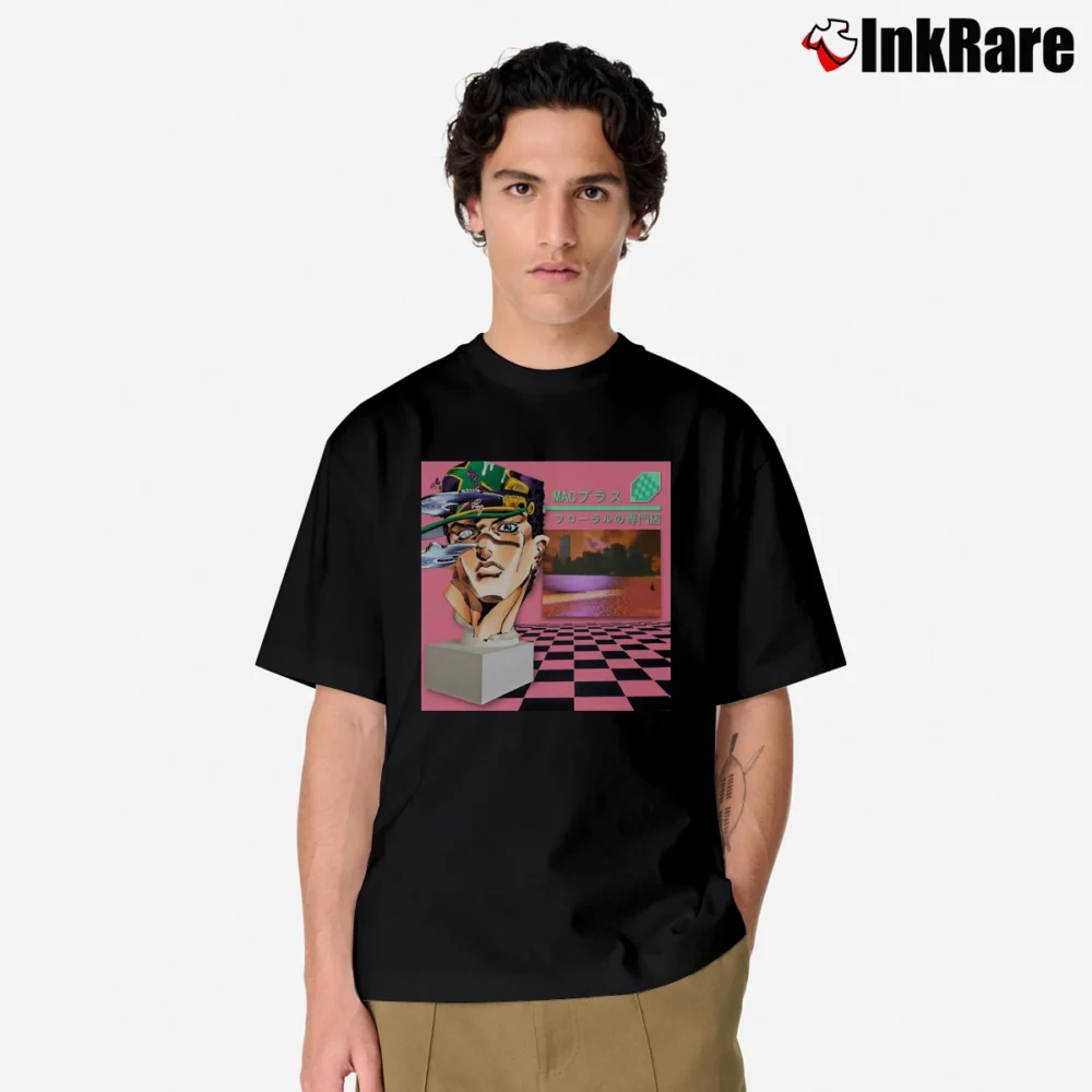 Men’s Macintosh Plus Jotaro Vaporwave Anime Classic T-Shirt in black | Soft, Breathable Everyday Wear