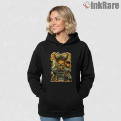 Mad Max Fury Road Character Cluster Illustrated Shirt on black hoodie for women graphic tee