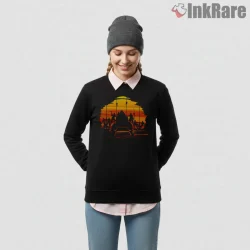 Mad Max Fury Road Sunset Convoy Silhouette Shirt on graphic shirt for women graphic tee