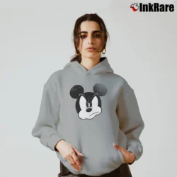 Women’s Mad Mickey Mouse Classic Disneyland Graphic Cozy Hoodie in sport grey | Warm, Structured, Stylish
