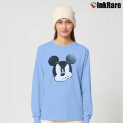 Women’s Mad Mickey Mouse Classic Disneyland Graphic Long-Sleeve Top in light blue | Sleek, Versatile, All-Season